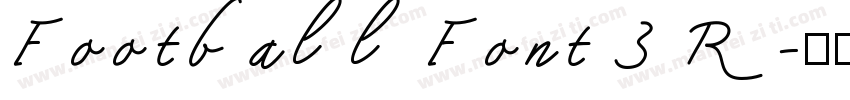 Football Font 3 R字体转换